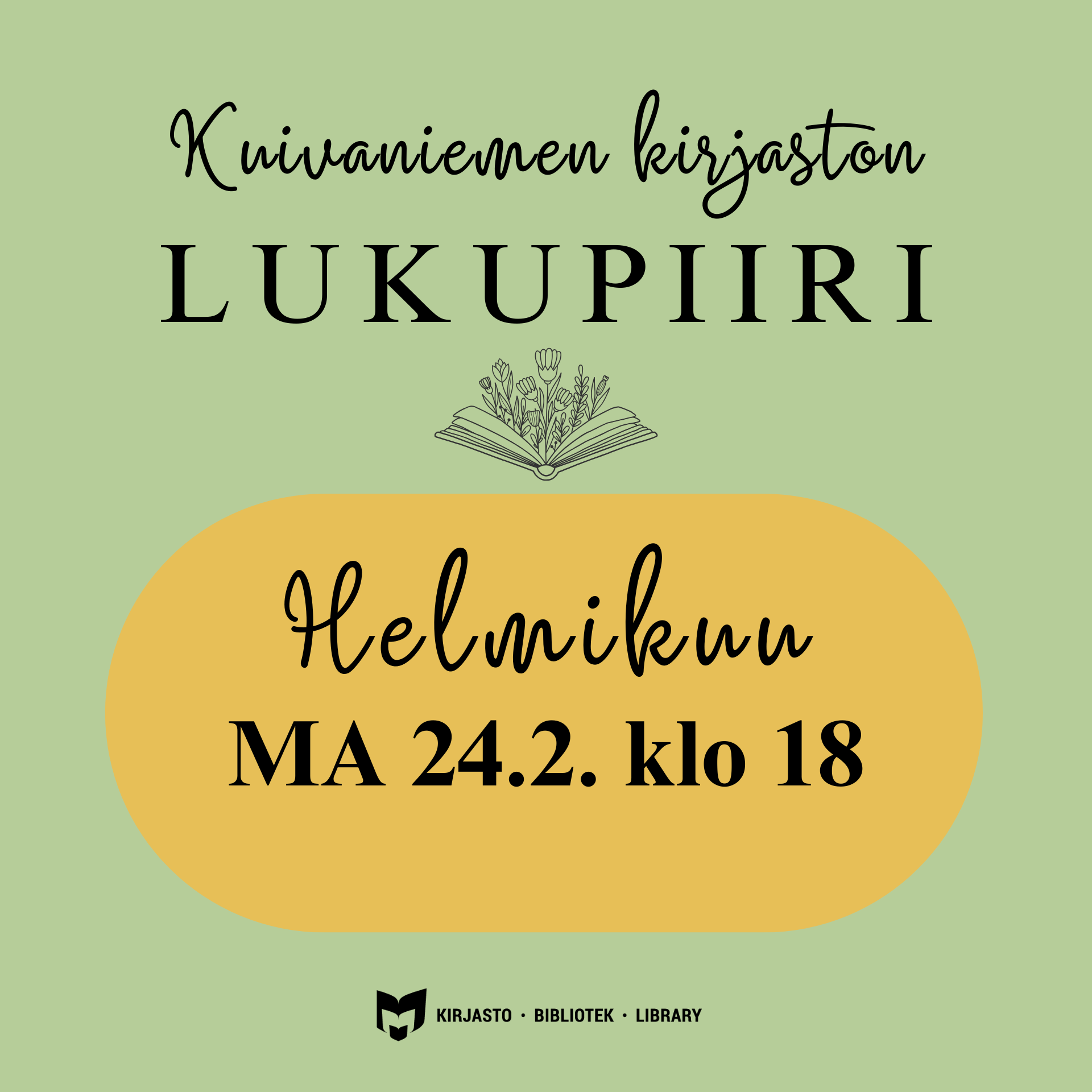 Lukupiiri ilmoitus