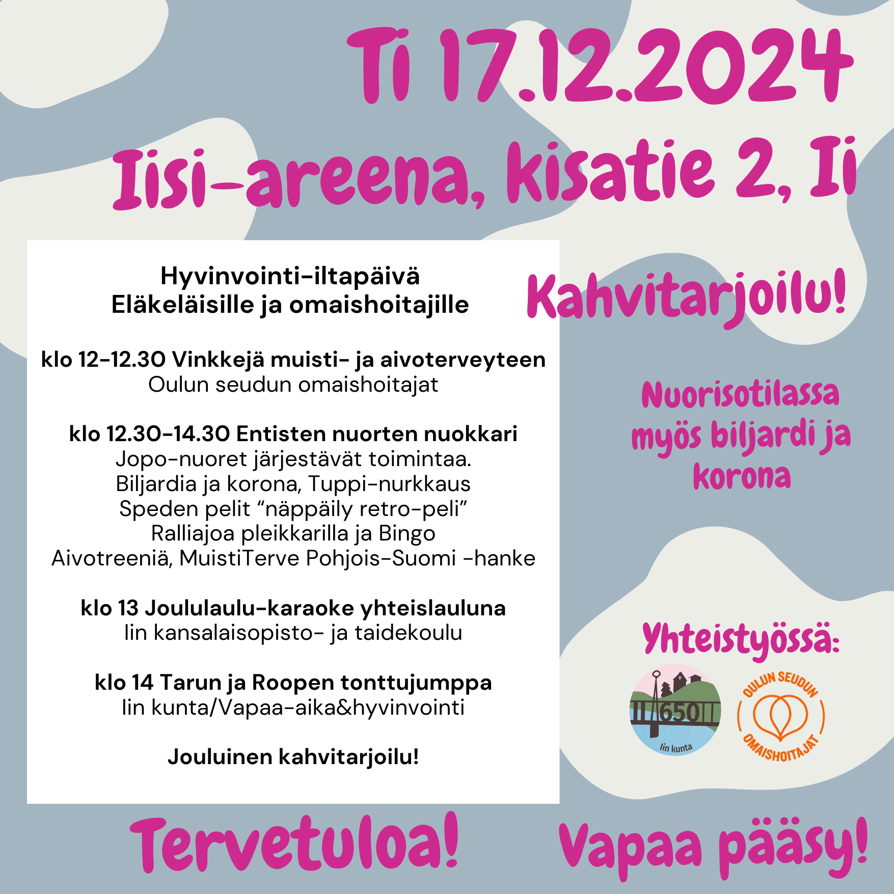 Hyvinvointi-iltapäivä 17.12.2024