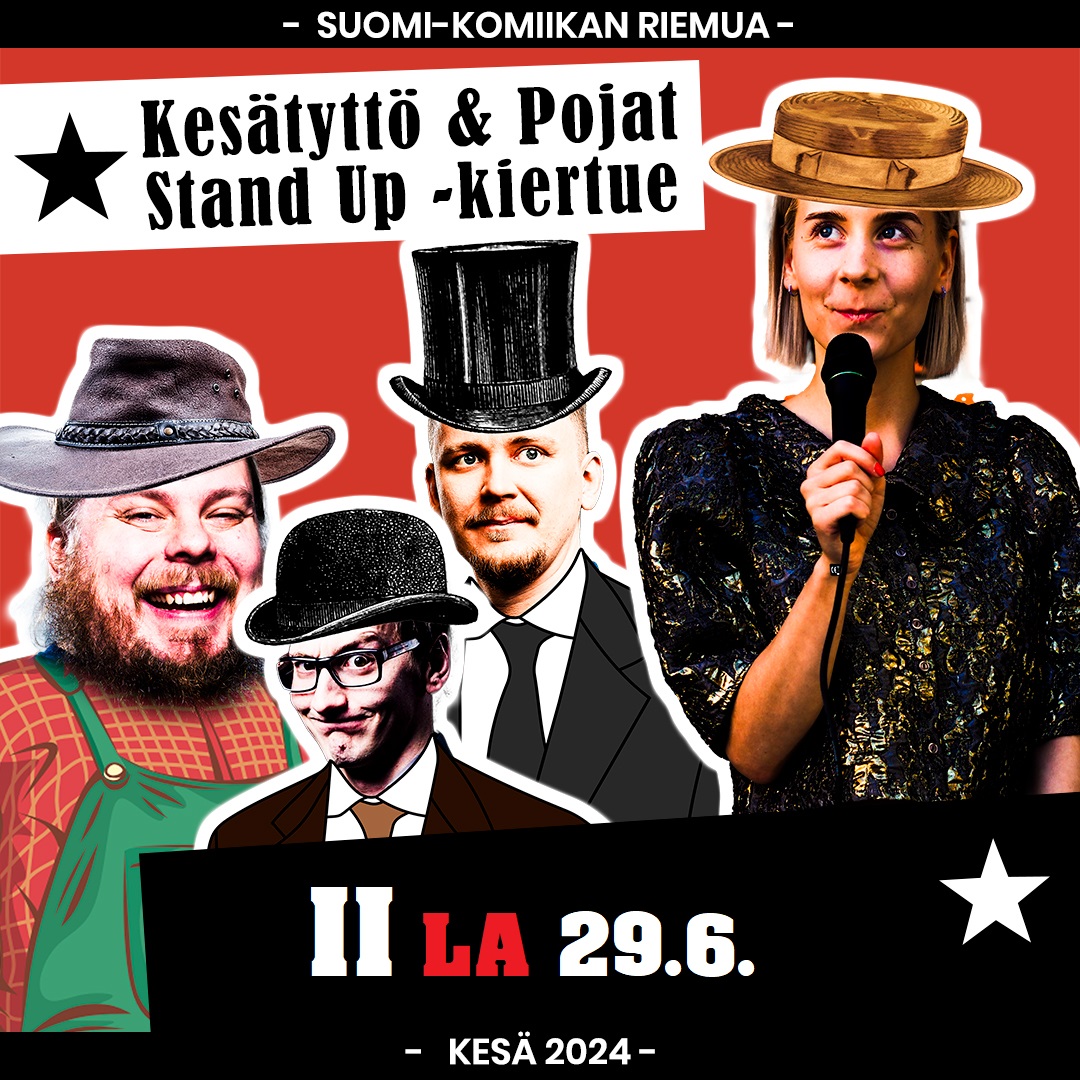 Kesätyttö & Pojat Stand Up -kiertue Iissä