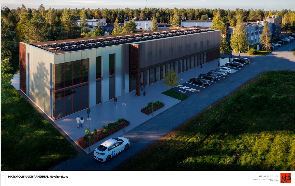 Havainnekuva Micropolis uudisrakennus.